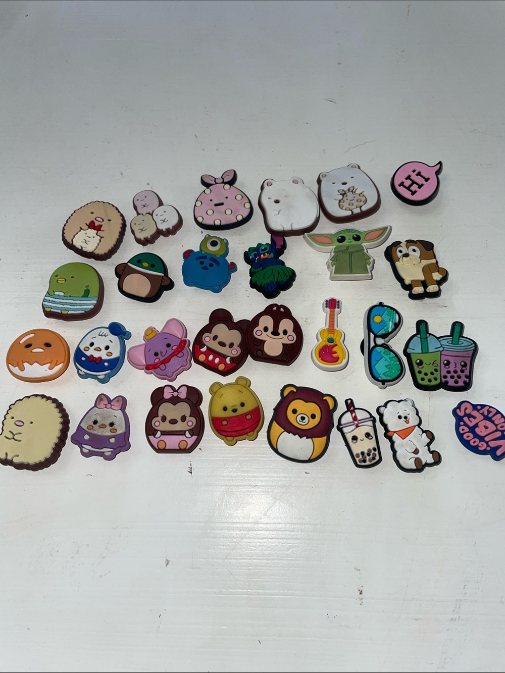 Jibbitz Disney Squishmallow Sumikko croc charms lot of 28 - Picture 1 of 7